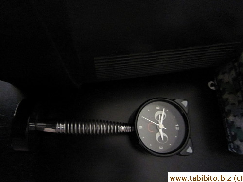 Amazingly, only this desk clock, some books and canned goods fell in our apartment