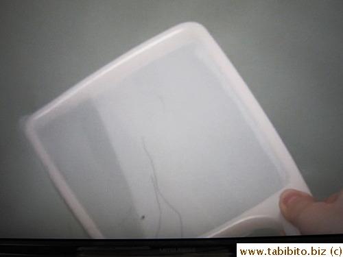 to remove hair and stuff floating in bath water