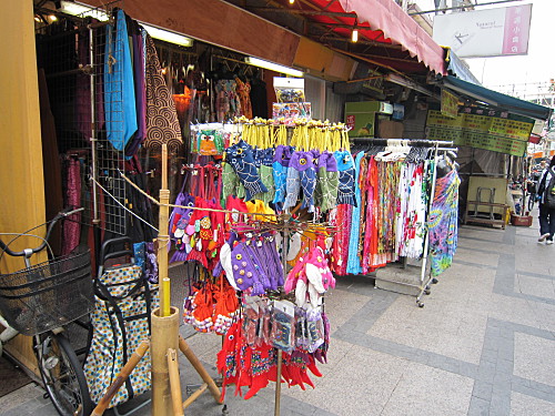 Many souvenir shops