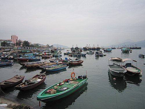 This is what I pictured Cheung Chau: dinghies